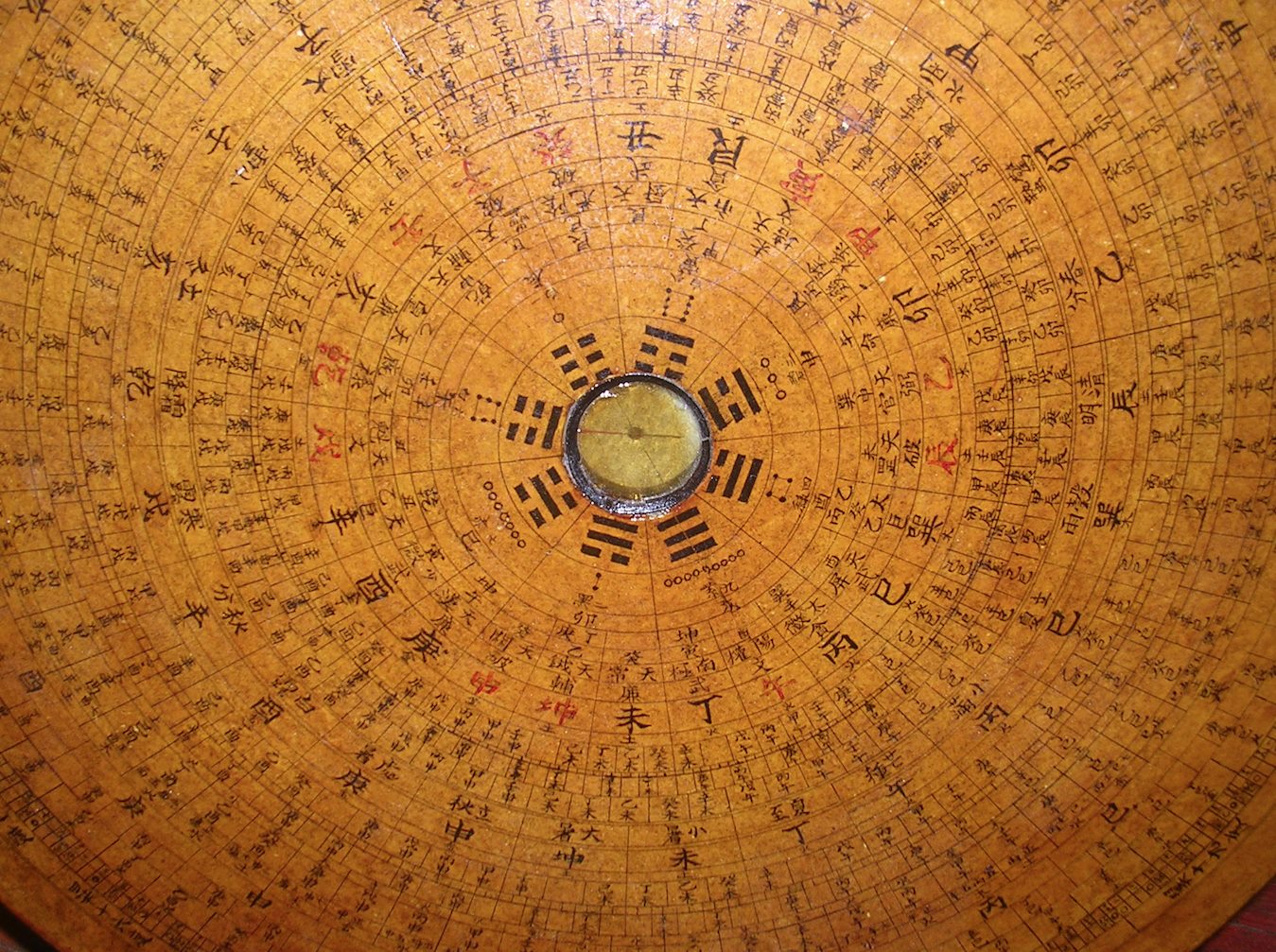 Detail of Qing dynasty fengshui compass