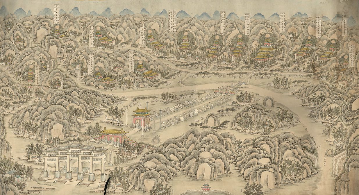 Ming Tombs nineteenth century map