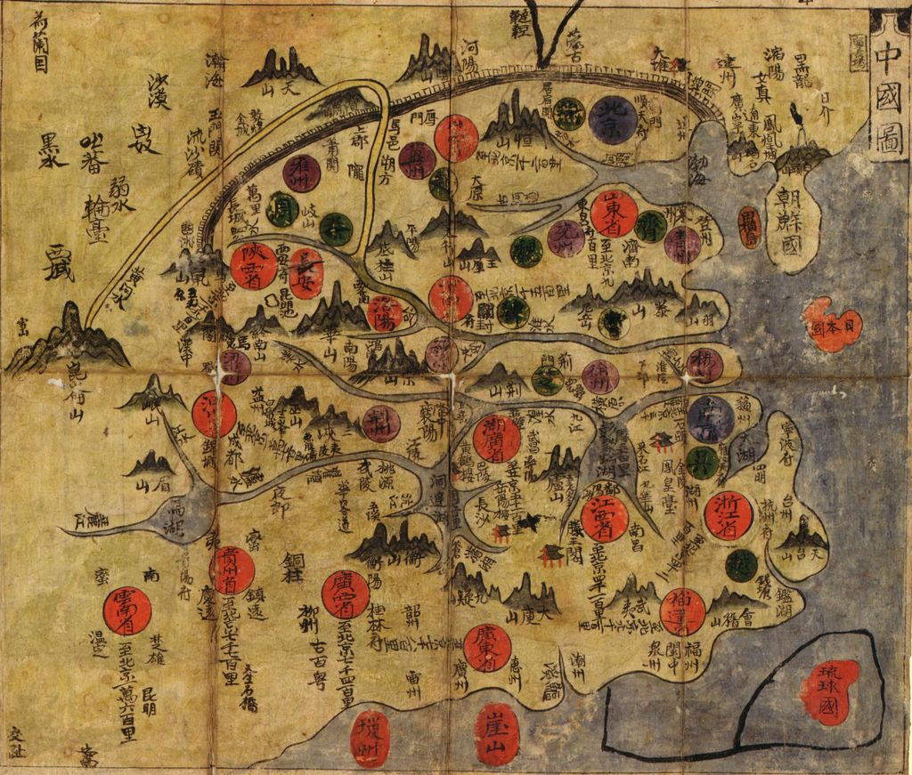 A Korean map of East Asia